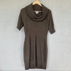 Cowl-Neck Sweater Dress